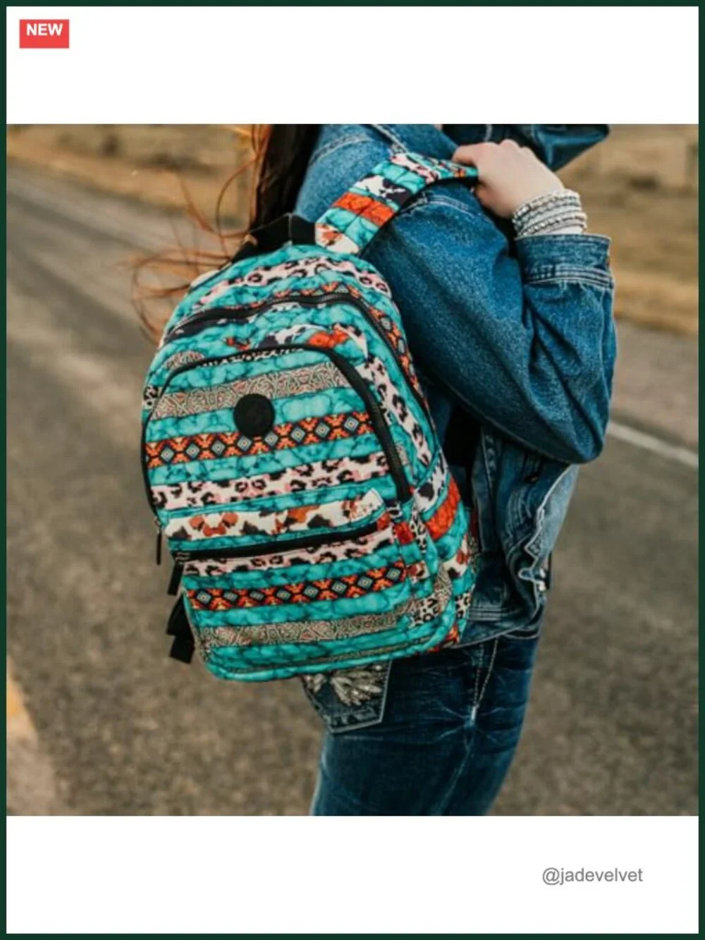 Western Boho Backpack Purse Waterproof Laptop Daypack Large Capacity Travel